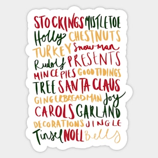 christmas list-Christmas Sticker